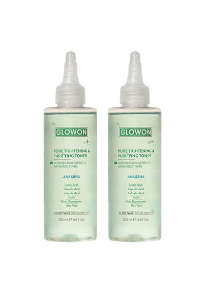Glowon Aha-Bha Gözenek Sıkılaştırıcı ve Arındırıcı Tonik 2 x 200 ML