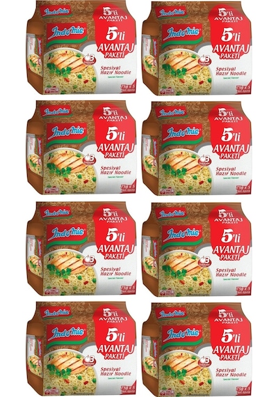 Indomie Spesiyal Hazır Noodle 8'li 5 x 75 G