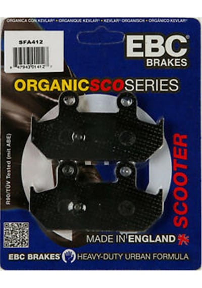 Ebc Sfa412 2003-2018 Suzuki Burgman An 650 Abs Uyumlu Arka Fren Balatası Organik Balata