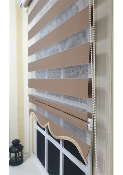 Zebra Stor Perde Sütlü Kahverengi St 035 Kahverengi