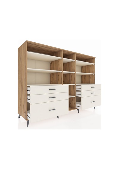 Kronos Dolap 10 Raflı 6 Çekmeceli 220x59x163 Çam-aytaşı Aytası - Atlas Çam Kronos Dolap 10 Raflı 6 Çekmeceli 220x59x163 Çam-aytaşı Aytası - Atlas Çam