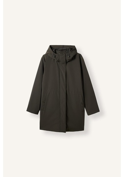 Defacto Beli Büzgülü Regular Fit Kapüşonlu Parka H6148ax26aukh190 Haki-kh190