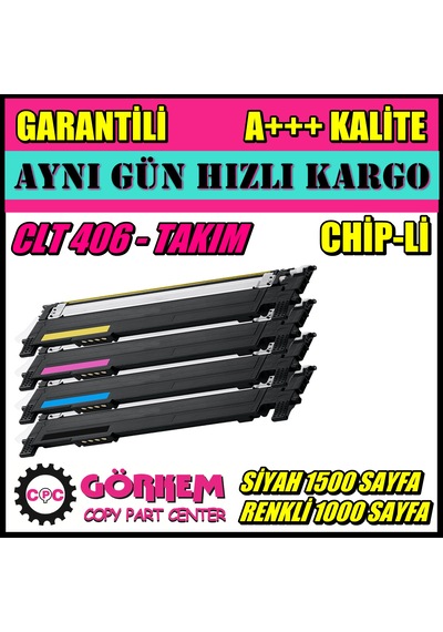 Samsung Clt-K406S / Clp-365 Toner Uyumlu Takım
