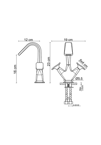Fk-1011 Krom Lavabo Bataryası Diğer