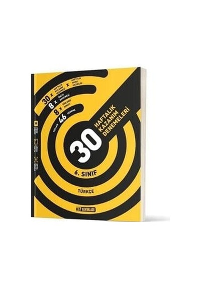 6. Sınıf Türkçe Haftalık Denemeleri Hız Yayınları