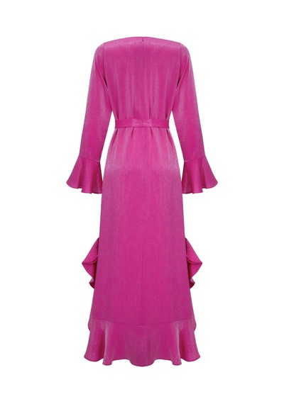 Senna Henrıetta Dress Fuşya Fuşya