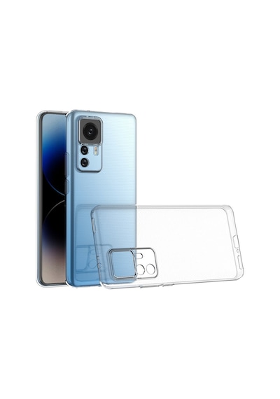 Xiaomi Mi 12T Pro Uyumlu Kamera Korumalı 3D Şeffaf Silikon Kılıf