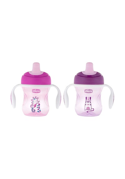 Chicco Yariyumuşak Uçlubardak 6 Ay+ Kız Pembe