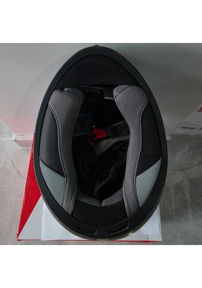 Kapalı Kask Axxıs Metalik Gri Siyah Kırmızı M Mat Gri - Kırmızı