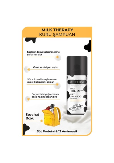 Morfose Milk Therapy Kuru Şampuan 90 Ml - Seyahat Boy