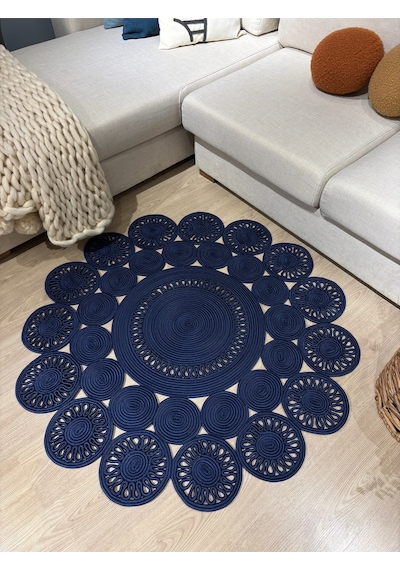 Mavaux Marguerite Trikot Papatya Model Kilim Lacivert