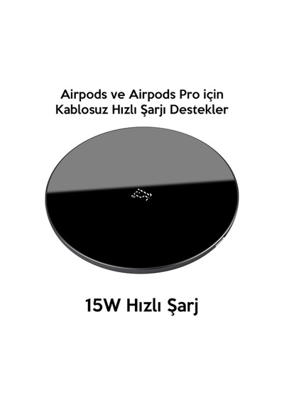 Baseus Simple 15W Upgraded Version Wireless Kablosuz Şarj Cihazı (119560237)
