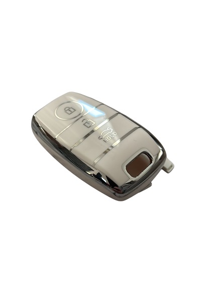 Autohan Keys Kia Uyumlu Nano Anahtar Kılıfı, Beyaz Gümüş, 3 Buton, Rio Ceed Soul Sportage Sorento Picanto Için