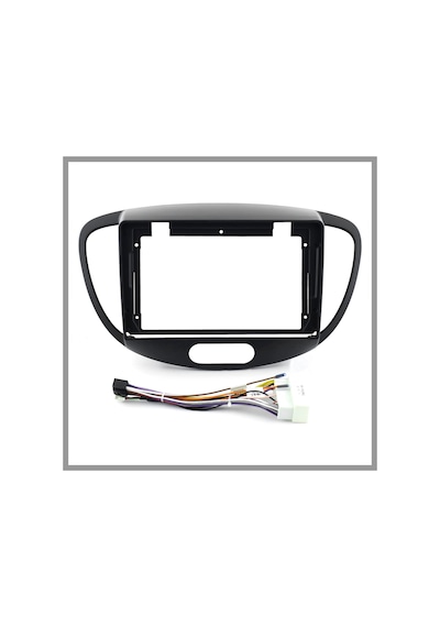 Govimaks Hyundai İ10 2007-2013 Uyumlu 9" Siyah Androıd Multimedya Çerçevesi - Soket