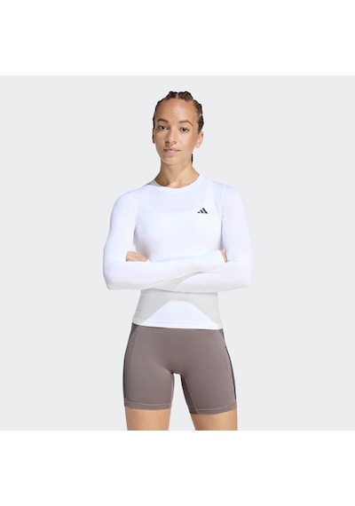 Adidas Primelift Essentials Workout Beyaz Kadın Uzun Kollu T-shirt Kd2211 Beyaz
