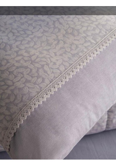 Apricitas Home Çift Kişilik Yatak Örtülü Set Ines Gri Ap83t00010025