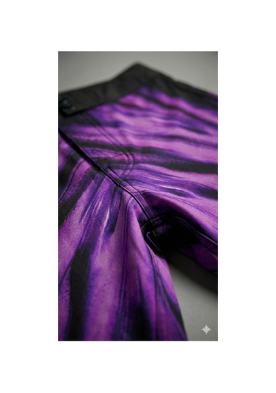 Pose I Down Abyssal Bloom Boardshort Erkek Fizik Ve Deniz Şortu Mor
