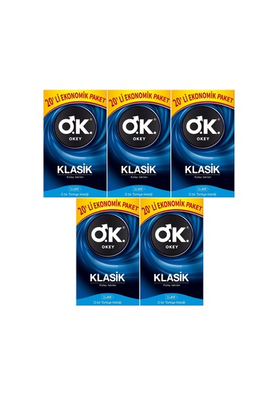 Okey Klasik Prezervatif 5 x 20'li