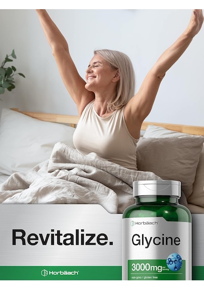 Horbäach Glycine Gilisin Stress Sleep Support 3000mg 100 Caps Aromasız