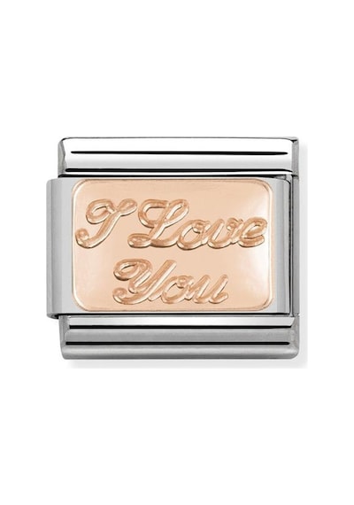 Composable Classic Dekoratif Link - Plakalar - Seni Seviyorum - 9k Rose Altın