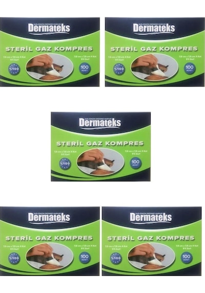 Dermateks Steril Spanç Gaz Kompres 7.5 x 7.5 CM 500 Adet