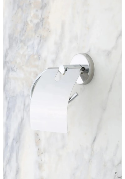 MultiStore Krom 5'li Banyo Aksesuar Seti Uzun Havluluk/Tuvalet Kağıtlığı/Bornoz Askısı/Sabunluk/Diş Fırçalık Gri