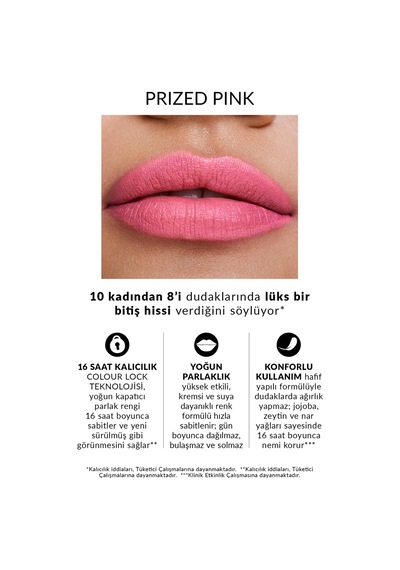 Power Stay Kremsi Vinyl Likit Ruj - Prized Pink 0