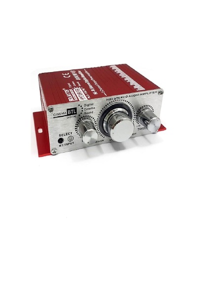 Oto Mini Anfi 12v 80w Bluetooth Bass Tiz