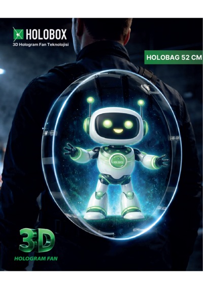 52 Cm 3d Hologram Sırt Çantası Holobag