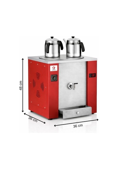 Anka Pro Chef 15 Litre Kırmızı Profesyonel Çay Makinesi Pxe-g2