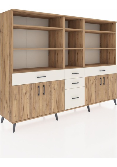 Hyperion Dolap 11 Raflı 5 Çekmeceli 4 Kapaklı 220x44x163 Çam-çam/ Çam-çam/aytaşı Hyperion Dolap 11 Raflı 5 Çekmeceli 4 Kapaklı 220x44x163 Çam-çam/ Çam-çam/aytaşı