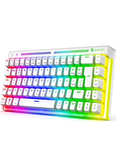 Nebula Red Switch Rgb Mekanik Klavye Full Anti-ghosting Kompakt Gaming Klavye Souble Shot Oyuncu Klavyesi %65 Türkçe Q