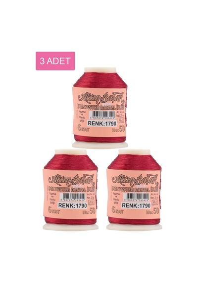 3 Adet Altınbaşak Oya Ve Dantel İpi 20 Gr - Royaleks - No: 1790