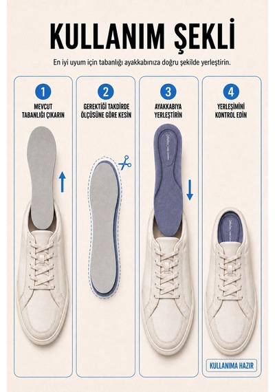 Of03 Daily Comfort Nefes Alabilen, Yumuşak Ve Darbe Emici Günlük Ortopedik Ayakkabı İçi Tabanlık
