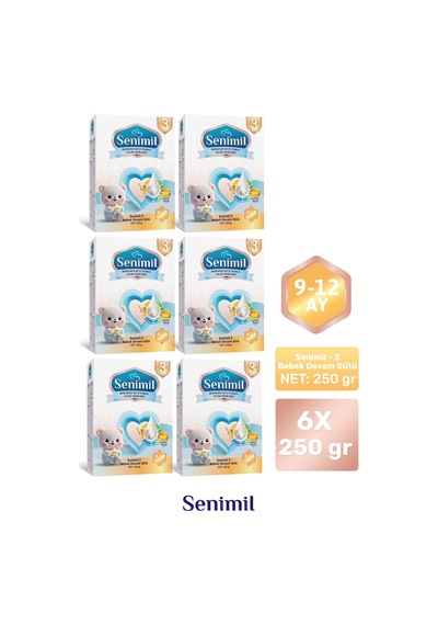 Senımıl 3 Bebek Devam Sütü 250 G 6 Adet