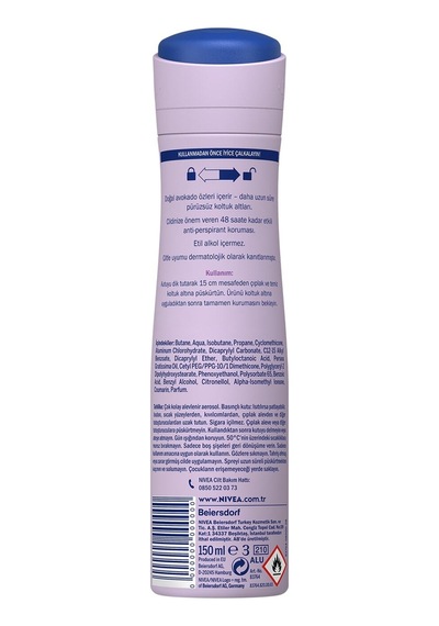 Kadın Sprey Deodorant Double Effect Mor Düşler 150 Ml X2 Adet,48 Saat Koruma,pürüzsüz Koltukaltı