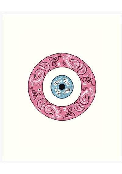 Nazar Boncuğu Sticker Duvar 18cm Yapıştırma Etiket MD9