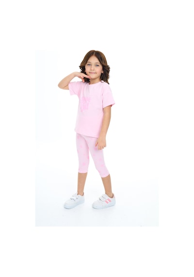 Toontoy Kids Toontoy Kız Çocuk Shıne On Baskılı Kaprili Takım Pembe