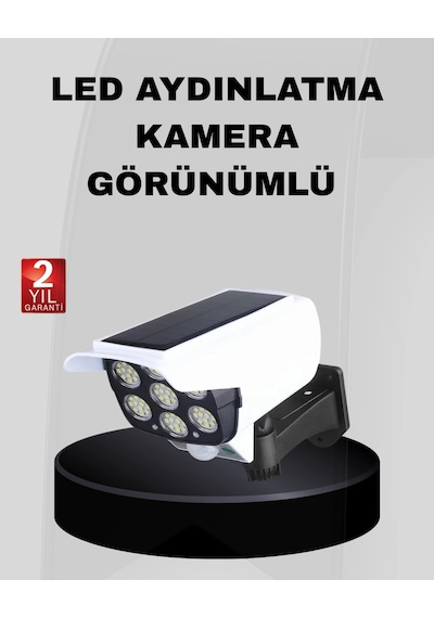 Hubrendy Tekno Solar Bahçe Aydınlatması Su Geçirmez Ip66 Pır Sensörlü Uzun Çalışma Süreli