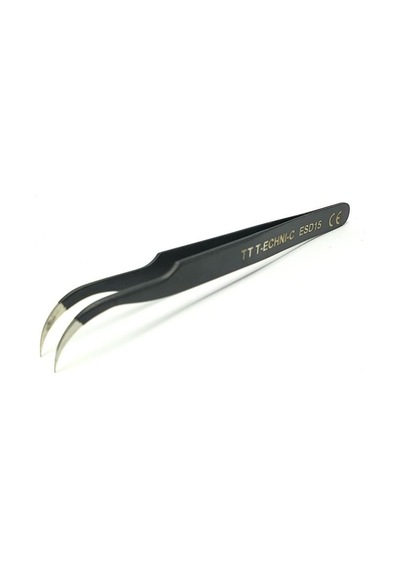 Tt-technıc Esd-15 Antistatik Eğri Uçlu Cımbız 120 MM
