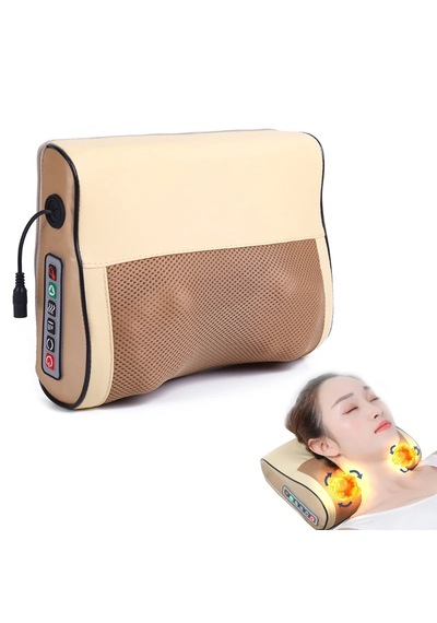 Createtech Back Neck Massager Infrared Heating Electric Shoulder Foot Massag Sarı