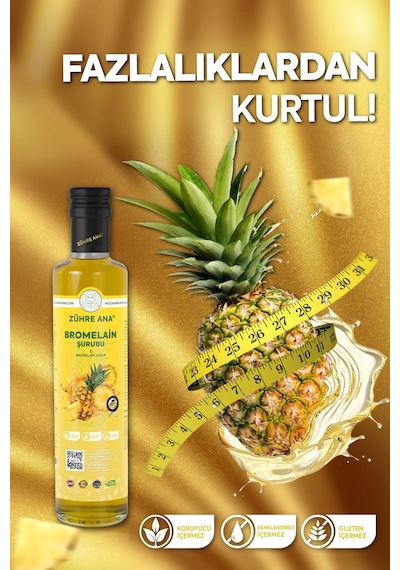 Zühre Anabromelain Ananas İçeren  Şurubu 350 ML