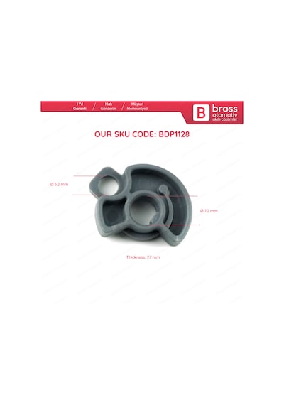Renault Clio 2 için Bagaj Kilit Tamir Braket Klips Plastiği N11.14206