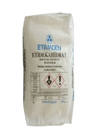 Etimaden Etidekahidrat Saf Boraks Doğal Deterjan Maddesi 25 KG