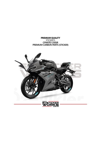 Cfmoto 250sr Sticker Karbon Folyo Kaplama Ön Kafa
