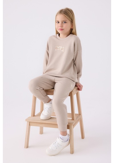 U.S. Polo Assn. U.s. Polo Assn Kız Çocuk Krem Eşofman Takımı KREM