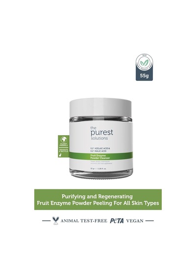 The Purest Solutions, Arındırıcı Ve Canlandırıcı Tüm Ciltler İçin Meyve Asitleri İçeren Toz Temizleyici 55 Gr