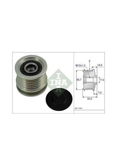 Ina 535001310 Alternatör Kasnağı Mercedes W202 W210 S210 W461 W463 W140 B901 B904 A6021500060