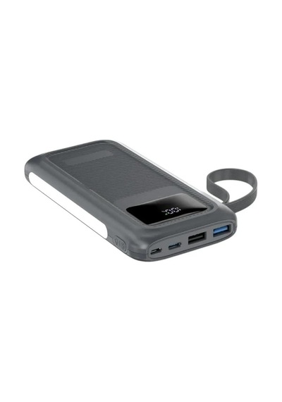 Pw-128 10.000 Mah Powerbank 22.5w 3a Pd Qc Süper Hızlı Şarj 4 Dahili Kablolu Lcd Göstergeli Işıldaklı Çok Renkli