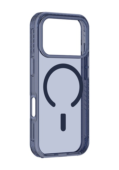 Apple Uyumlu iPhone 17 Pro  Kılıf M-safe Şarj Özellikli Airbag Amazingthing Titan Pro Serisi Kapak Mavi Mavi